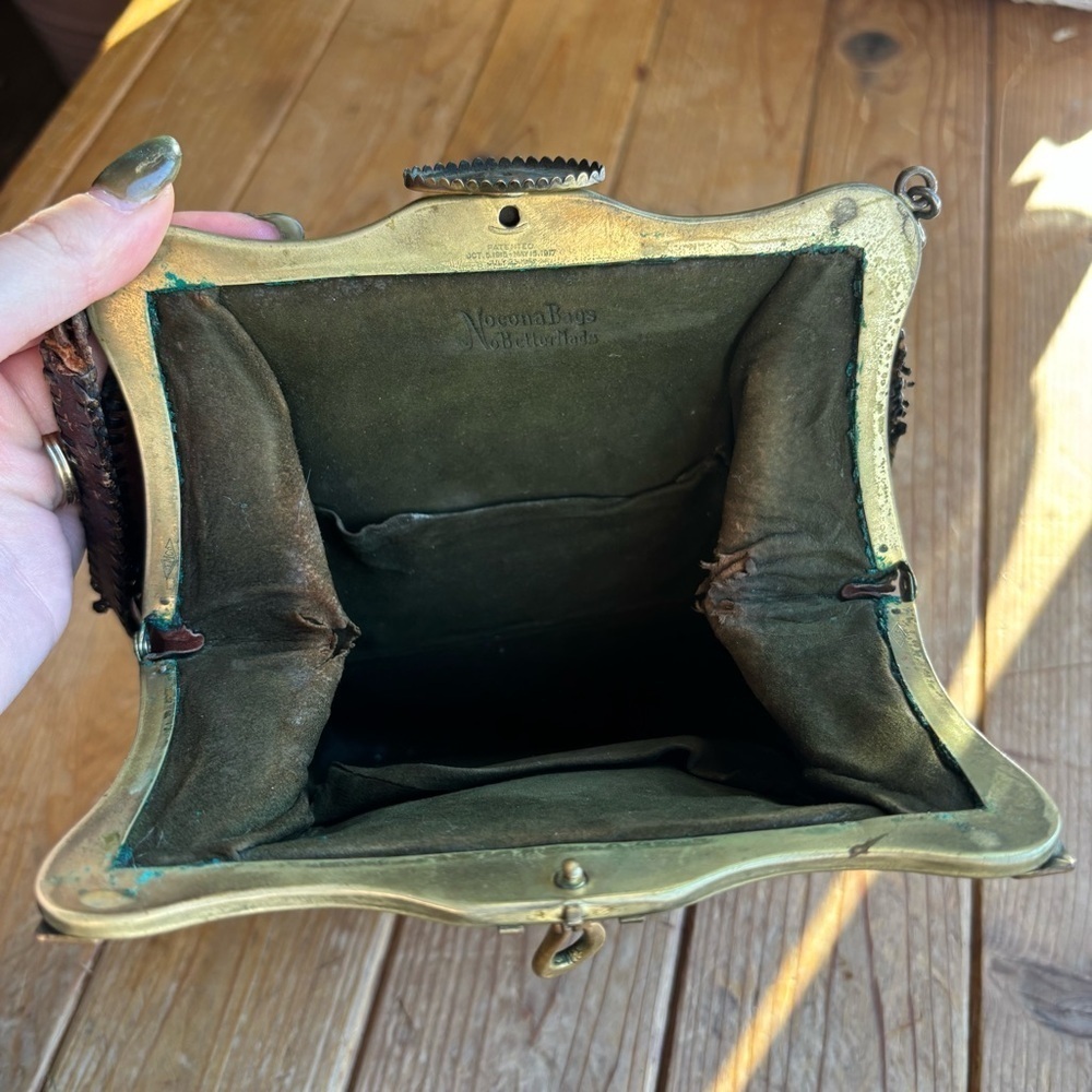 Antique Nocona Leather Handbag - Picture 5 of 10
